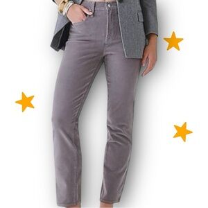 J. Crew ‘9” Vintage Slim-Straight Corduroy Pant’ in “Vintage Dove” Gray Size 26